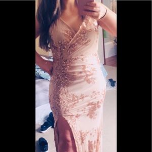 Rose gold/ Nude dress